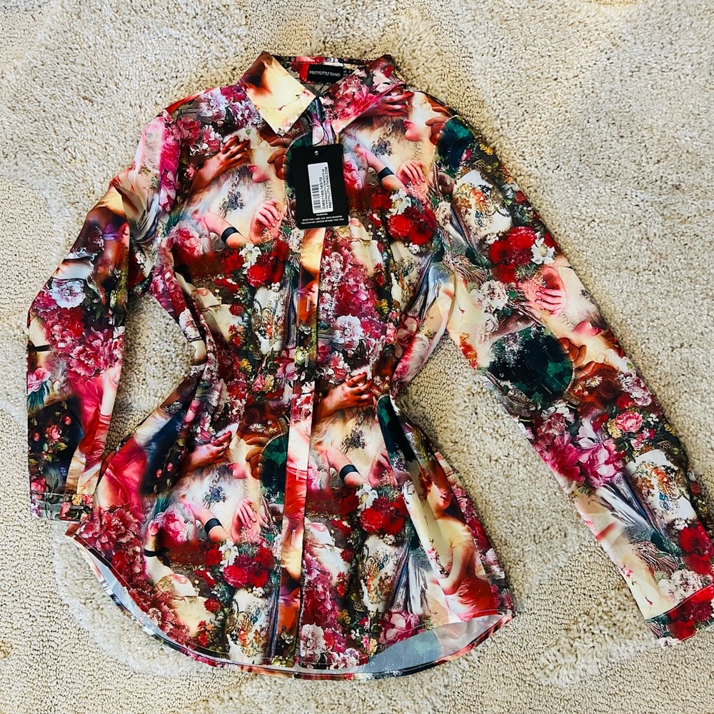 Floral Multicolor Women's Top